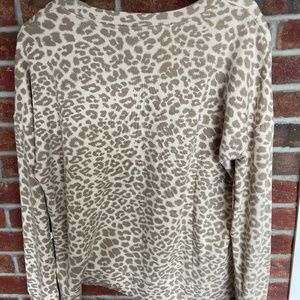 Glider lounge oat milk/leopard